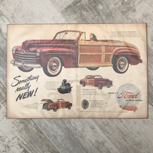 Ford 1946 Sportsman’s Convertible Magazine Print Ad